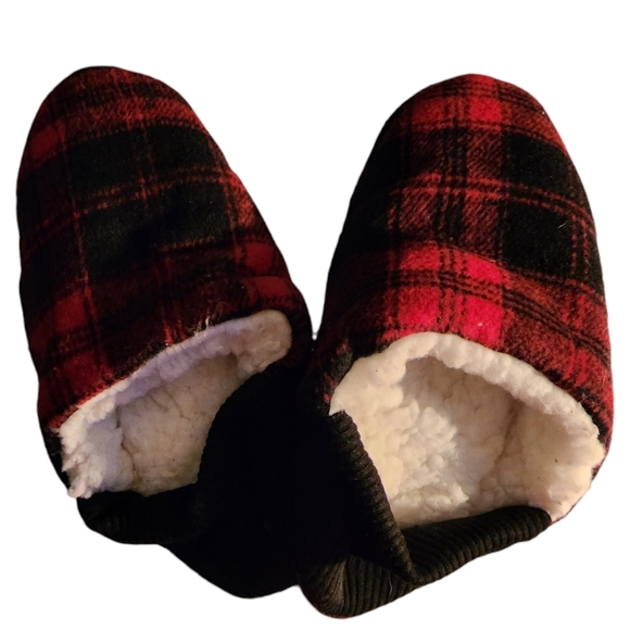 Unisex High Rise Plaid Slipper Socks - Picture 1 of 2